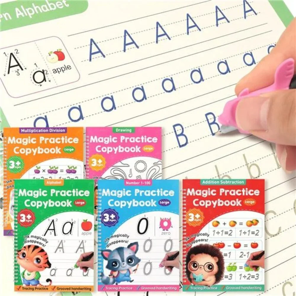 Practice Tracing Workbooks Copybooks Grooved Writing Books for‎ Kids Preschool
